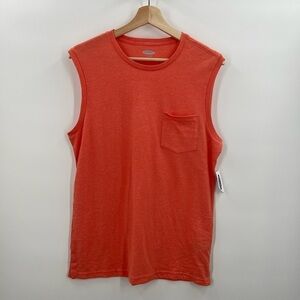 Old Navy Mens Tank Top Soft Washed Chest Pocket NEW